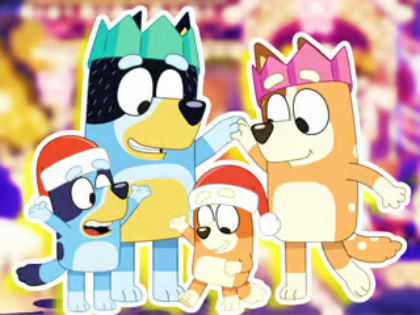 Juego Rompecabezas: Nochebuena de la familia Bluey  en línea