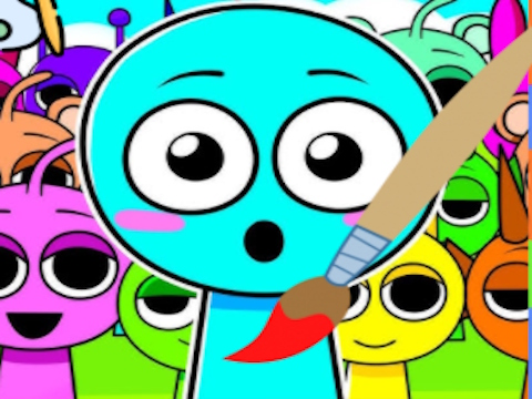 Juego Hora de colorear Sprunki  en línea