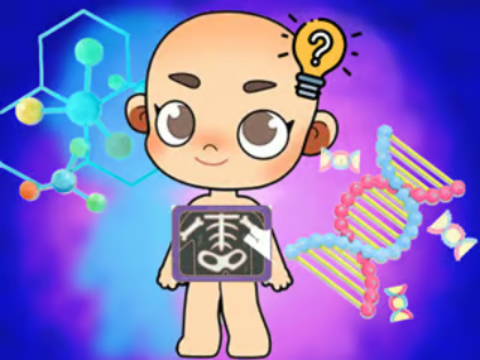Juego Prueba de niños: ciencia del cuerpo  en línea