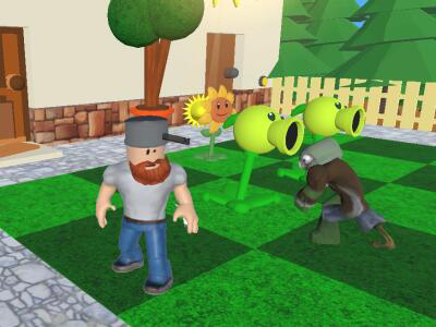 Juego Plantas vs zombies 3d  en línea