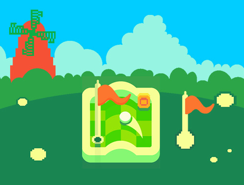 Juego Mini golf de píxeles  en línea