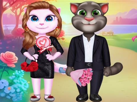 Juego Kitty pareja encantadora San Valentín  en línea