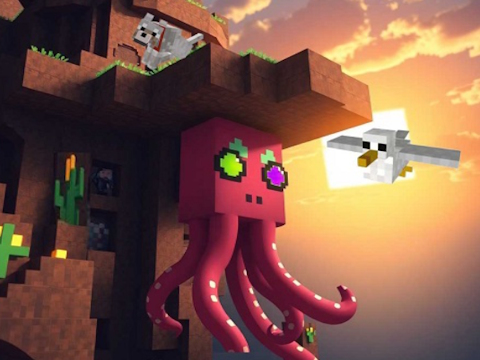 Juego Anomalía de calamar de minecraft  en línea