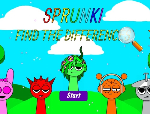 Juego Sprunki encuentra las diferencias  en línea