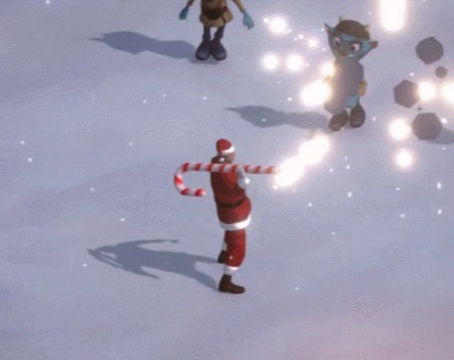 Juego Santa con cañón  en línea