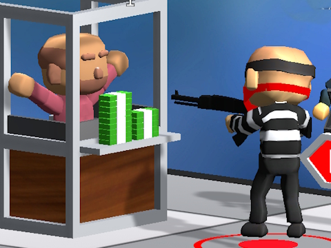 Juego Tirador de rompecabezas de robo de bancos  en línea