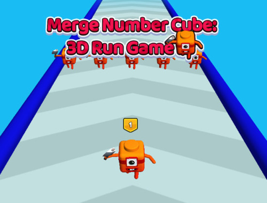 Juego Fusionar número de Cube 3d Run Game  en línea