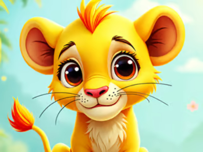 Juego Rompecabezas: bebé simba  en línea