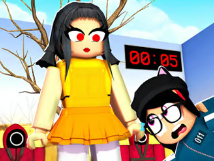 Juego Rompecabezas: juego de calamar vs roBlox  en línea