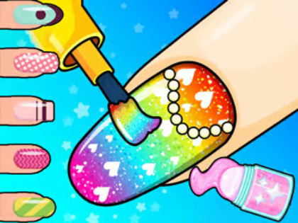 Juego Libro para colorear: salón de uñas  en línea