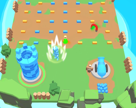 Juego Choque de la torre: recolecte ladrillos  en línea