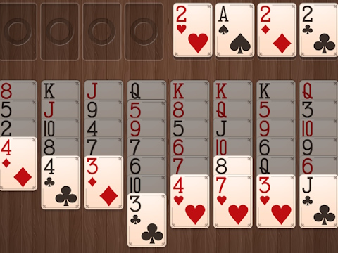 Juego Wood Freecell en línea