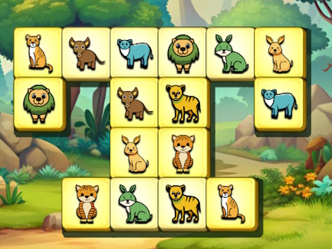 Juego Reino animal Mahjong  en línea