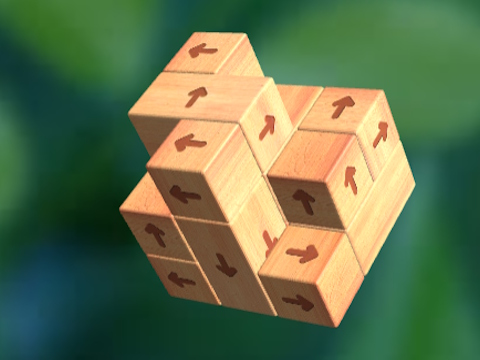 Juego Toque el bloque de madera 3D de distancia  en línea