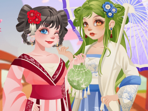 Juego Hanfu de primavera femenina  en línea