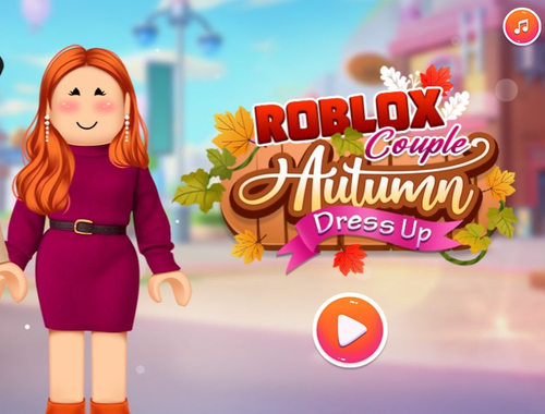 Juego Roblox Pareja Vestida de otoño  en línea