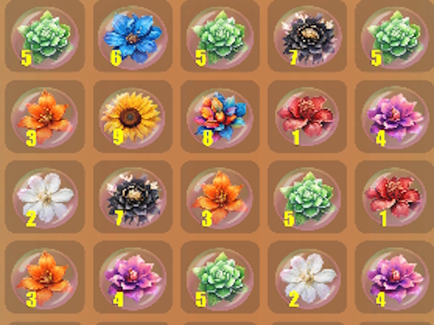 Juego Dice Puzzle Flowers! en línea