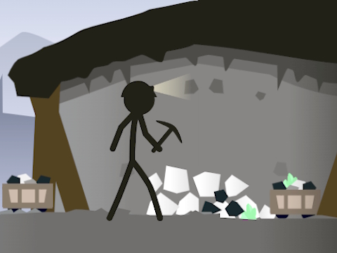 Juego Simulador de minería de Stickman  en línea