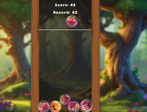 Juego ¡Mata las frutas en burbujas!  en línea
