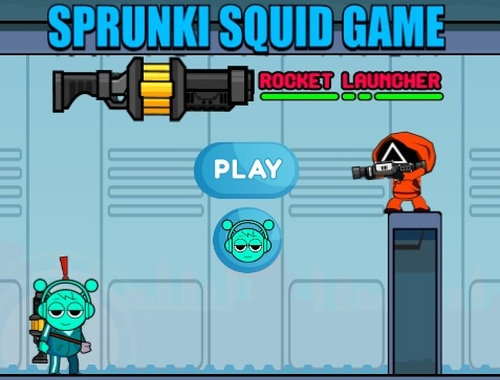 Juego Lanzador de cohetes de juegos de calamares de Sprunki en línea