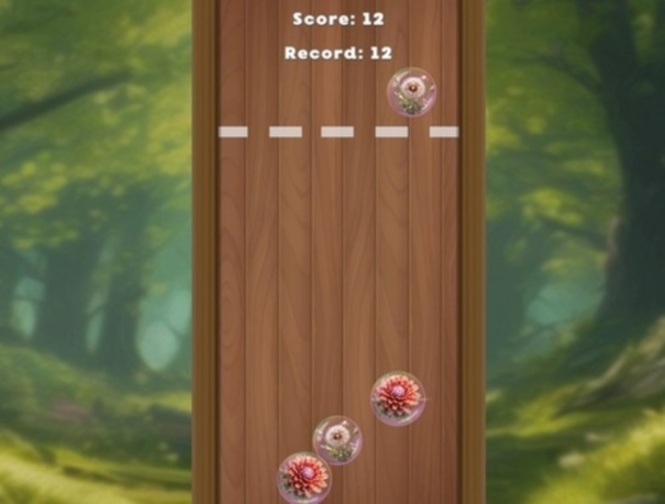 Juego ¡Fusionar flores en burbujas 2048!  en línea