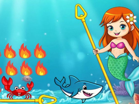 Juego Princesa vs tiburón  en línea
