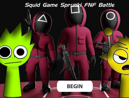 Juego Juego de calamares sprunki fnf batalla  en línea