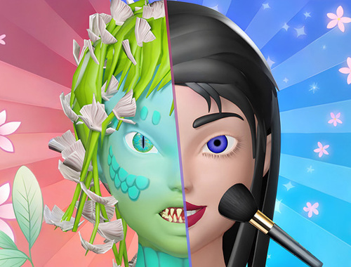 Juego Maquillaje monstruo 3D  en línea
