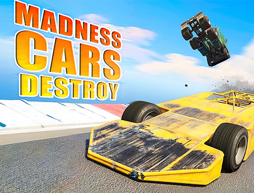 Juego Los autos de locura destruyen  en línea