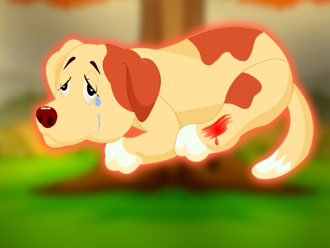 Juego Ayuda al perro de mascota lesionado  en línea