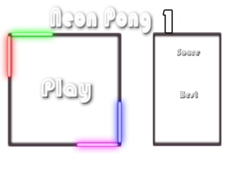 Juego Neón pong 1  en línea
