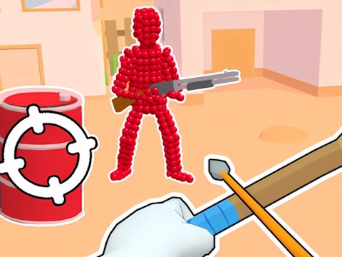 Juego Stickman Archer: disparando flechas en los rojos  en línea