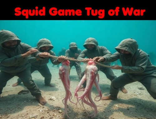 Juego Tira de juego de calamar  en línea