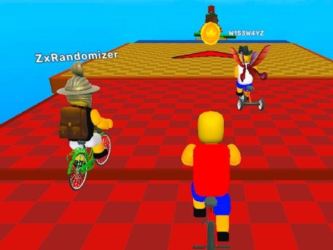Juego Obby en una bicicleta  en línea