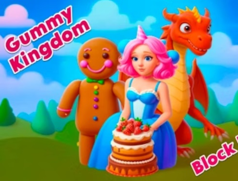 Juego Rompecabezas de bloque de reino gummy  en línea