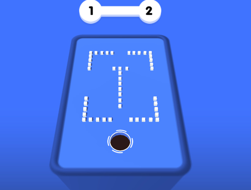Juego Bloque de color 3D de agujeros  en línea