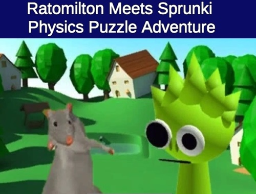 Juego Rato Milton conoce a Sprunki Física Puzzle Adventure  en línea