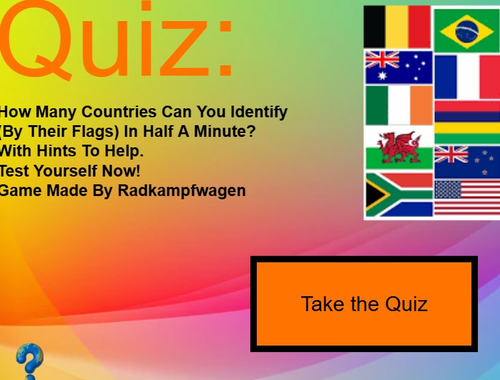 Juego Prueba de bandera fácil de los 30  en línea
