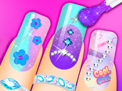 Juego Libro para colorear: arte de uñas  en línea