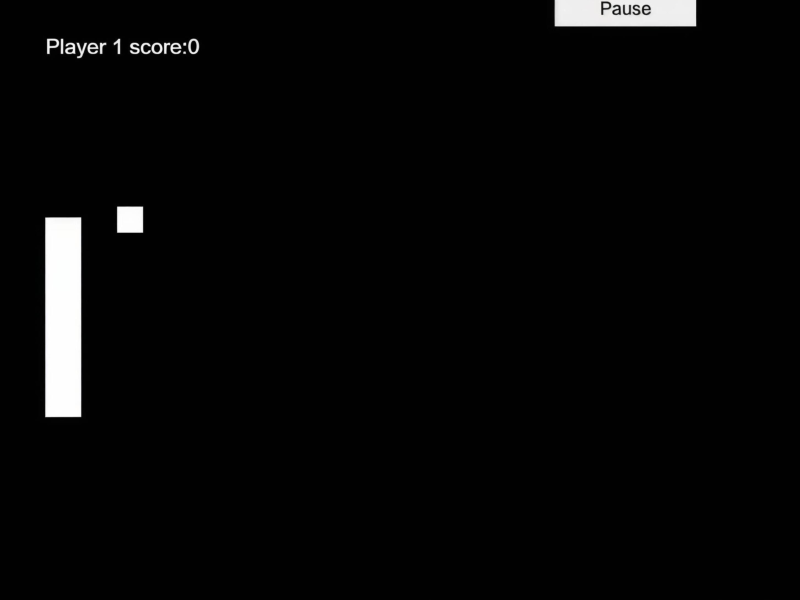 Juego Simple más clásico pong  en línea