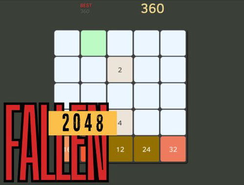 Juego Caído 2048  en línea