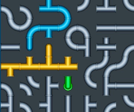 Juego Conecte el rompecabezas de agua de las tuberías  en línea