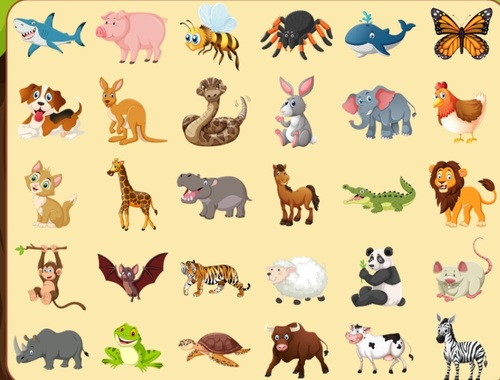 Juego Descubrir animales  en línea