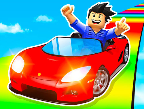 Juego OBBY de la carrera de acrobacias de autos épicos  en línea