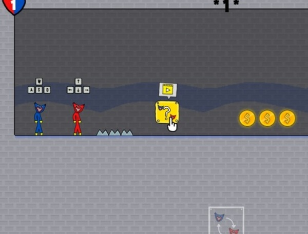 Juego Dúo de fiesta de stickman huggy  en línea