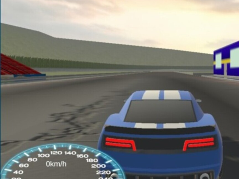 Juego Conducir coche azul  en línea