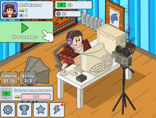 Juego Simulador de influencer inactivo  en línea