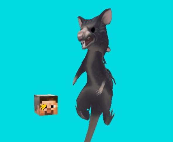 Juego Ratomilton girando floppy minecraft  en línea