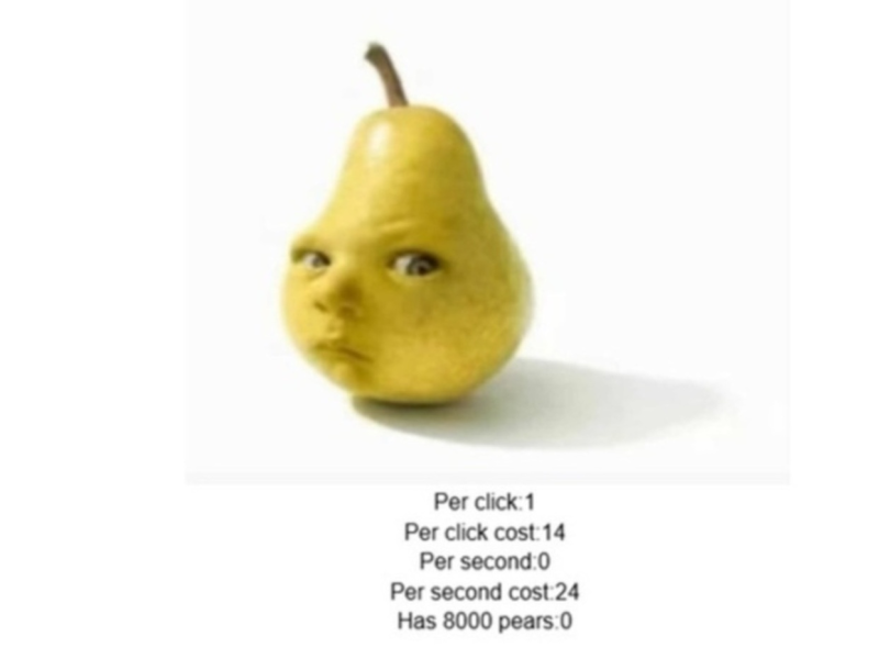 Juego Clicker de pera de bebé  en línea