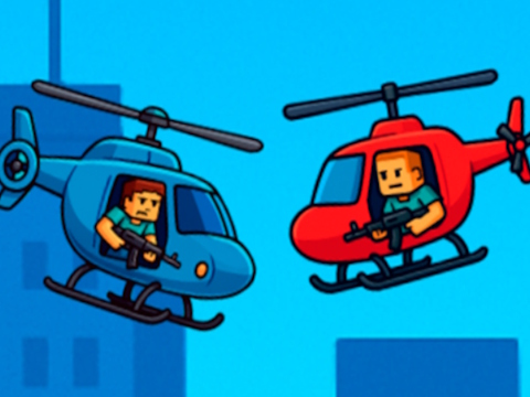 Juego Batalla de helicópteros Steve 2 Jugador  en línea